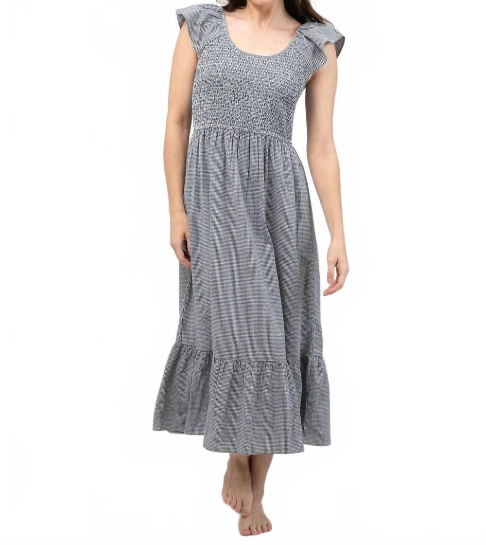 NEW BEAU & RO women's goldie dress in black